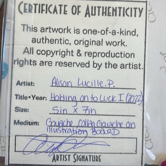 Small original art! On sale! by me! - Picture 3 of 3